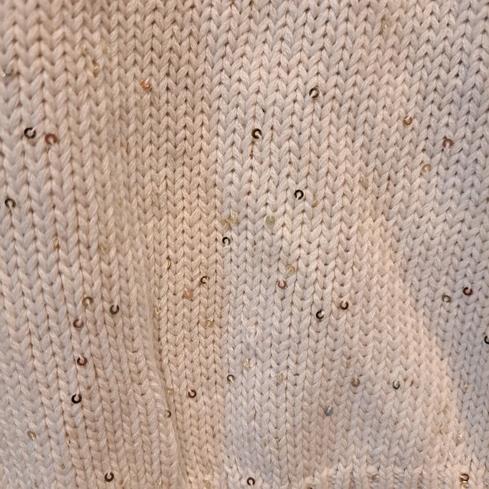 Generation Love GENERATION LOVE Viola Sequin Beige Sweater Dress Women's XL Size XL / US 12-14 / IT 48-50 - 9 Thumbnail