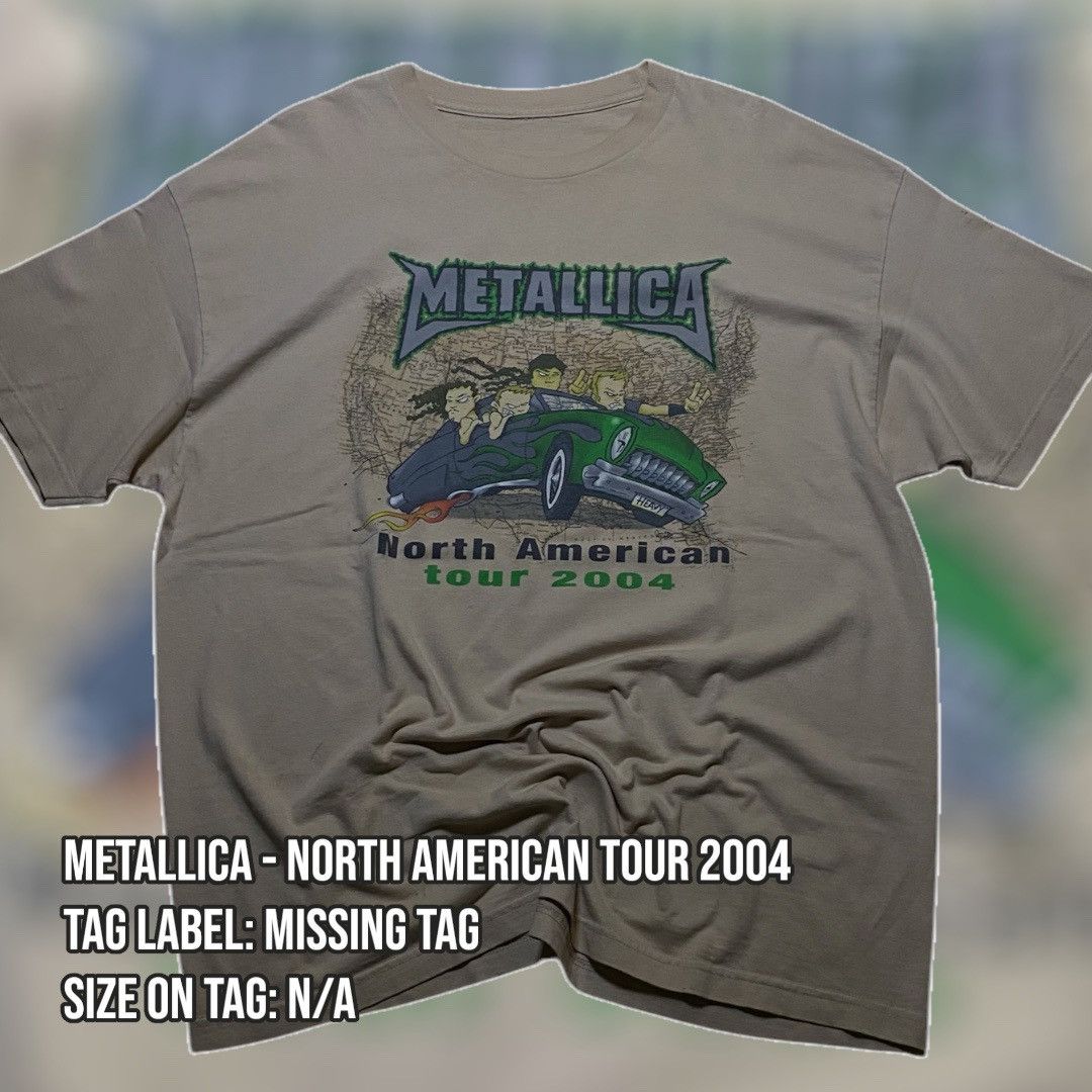 Band Tees × Metallica Metallica - North American Tour 2004 Band Tee Size US XXL / EU 58 / 5 - 1 Thumbnail