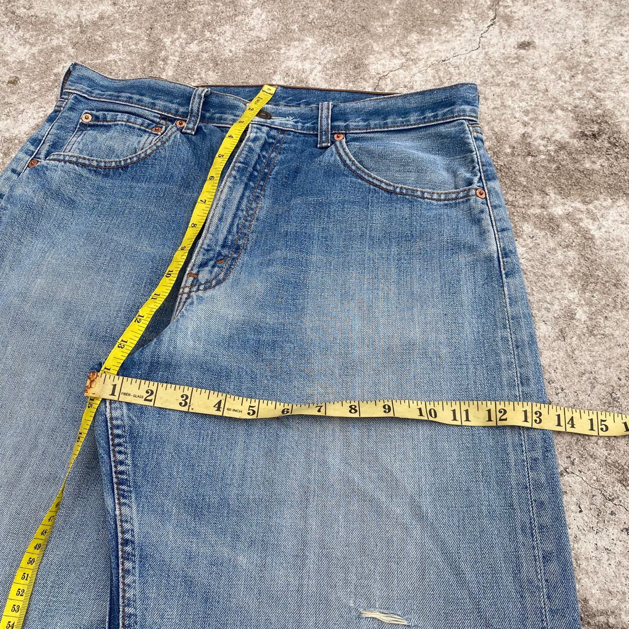 Levi's Vintage Levis 504 Distressed Denim Kurt Cobain Style Size US 33 - 4 Thumbnail