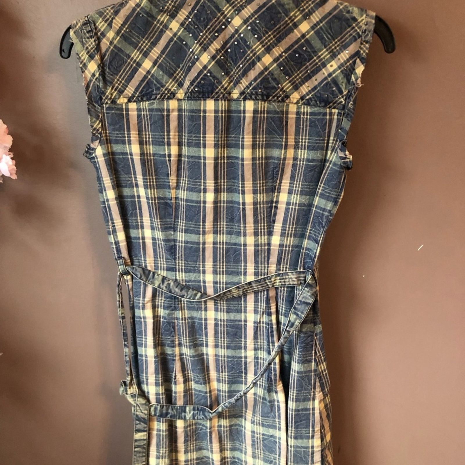Guess Guess plaid top shirt w/ belt Size XS / US 0-2 / IT 36-38 - 7 Thumbnail