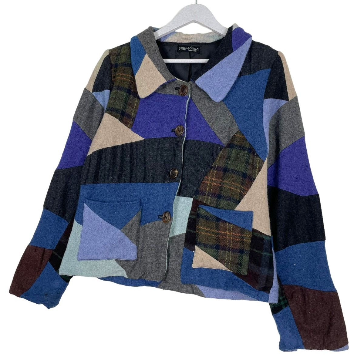 Japanese Brand × Other 💥CRAFT HIRO BY ATELIER JUNCO PATCHWORK JACKET Size M / US 6-8 / IT 42-44 - 2 Thumbnail