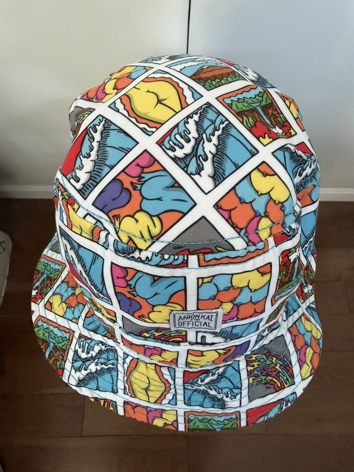 Aaron Kai AARON KAI FOR OFFICIAL BUCKET HAT ALL OVER POP ART ASS BOOBS Size ONE SIZE - 7 Thumbnail