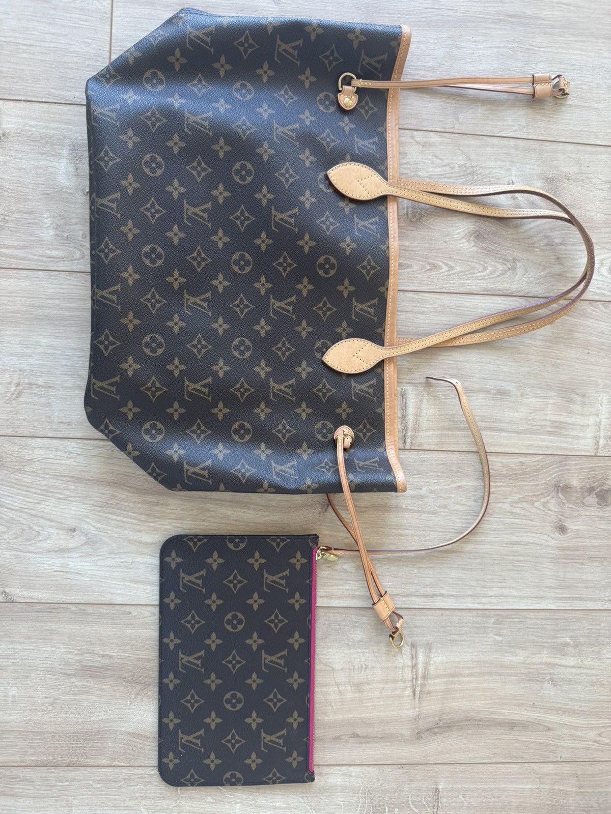 Louis Vuitton Louis Vuitton Neverfull MM Pivoine Pink Tote Bag Size ONE SIZE - 9 Thumbnail