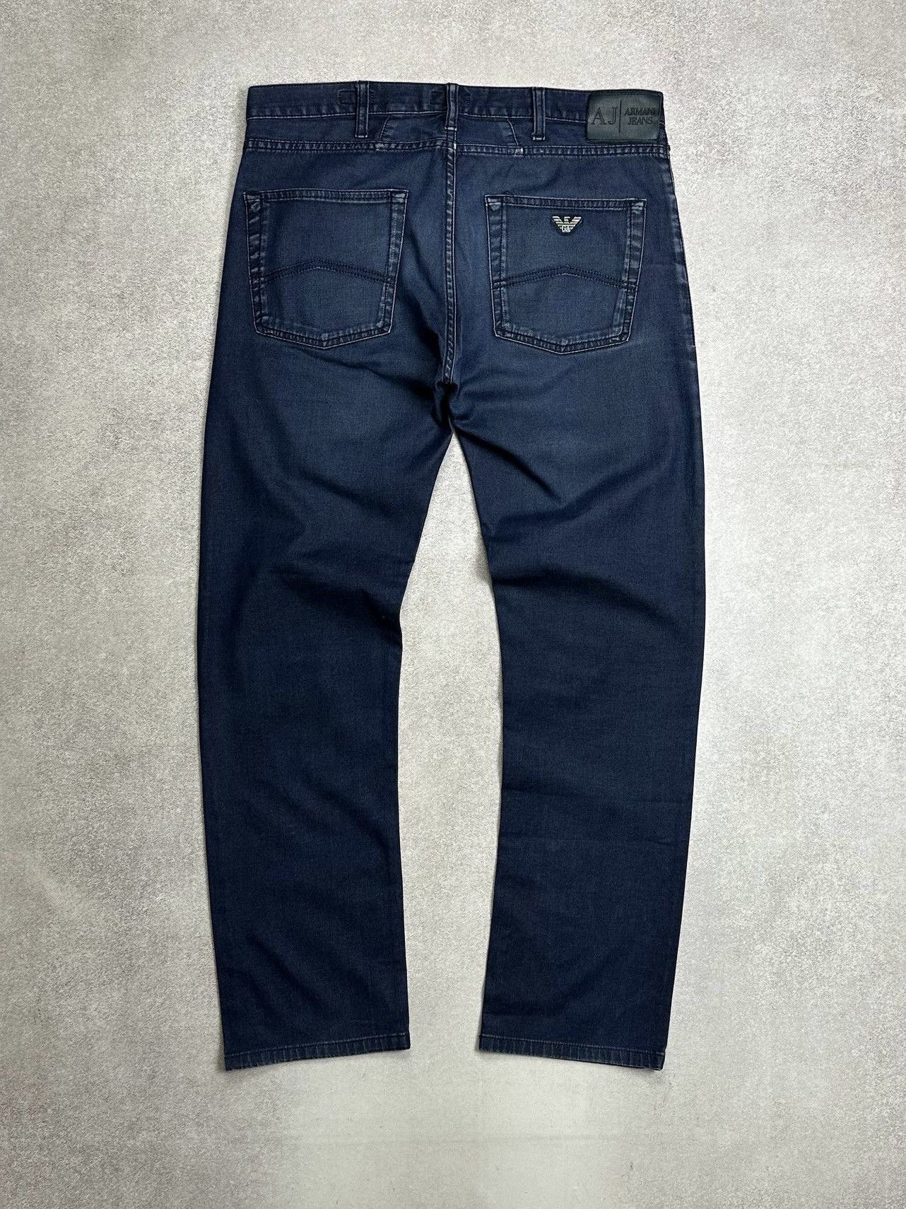 Armani Vintage Armani Metal Back Logo Baggy Jeans Slim Pants 32 Size US 34 / EU 50 - 1 Thumbnail