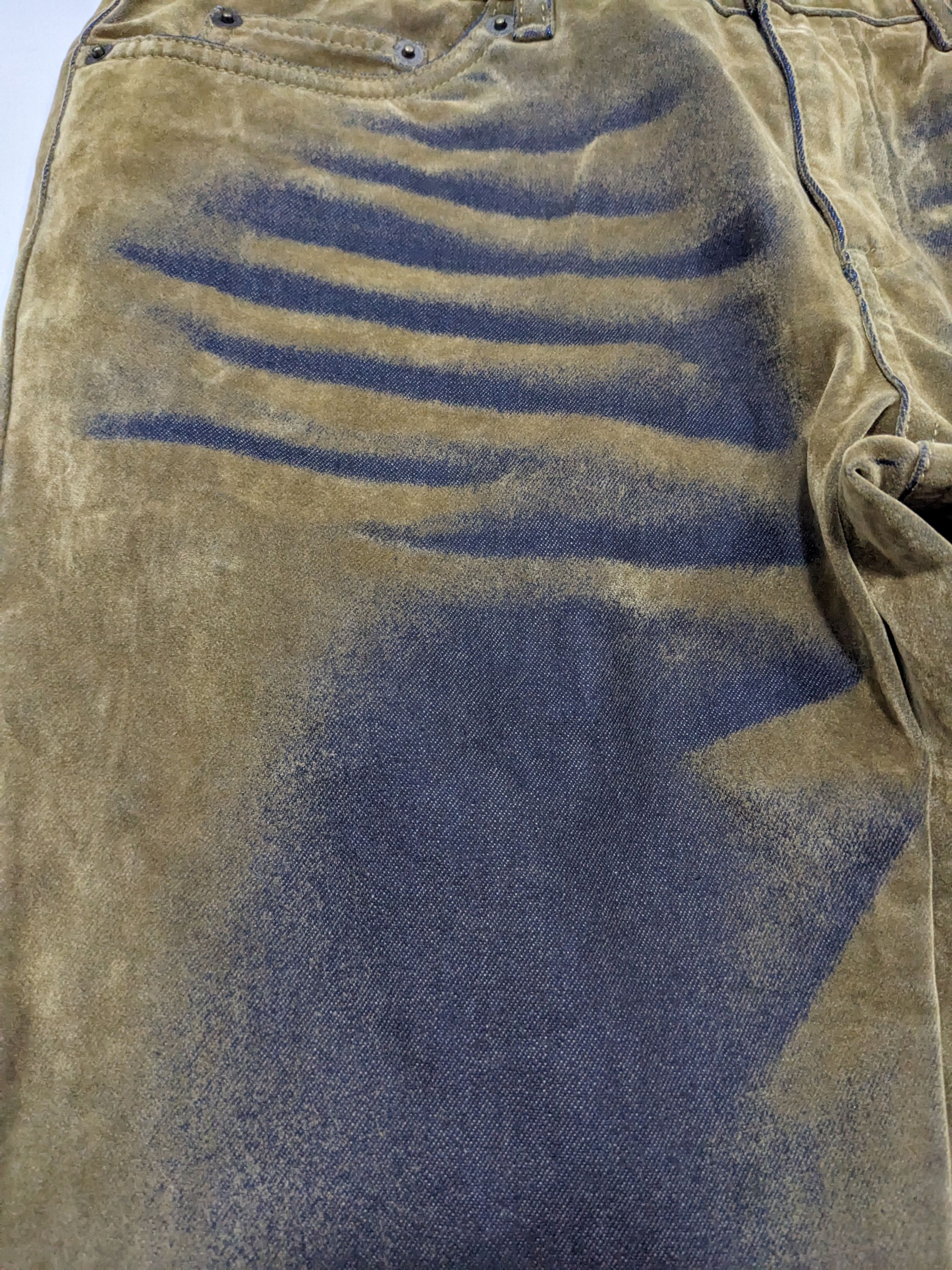 Beauty Beast × If Six Was Nine × Le Grande Bleu (L.G.B.) Japanese Velvet Flare Pants Low Rise LGB Style Size US 28 / EU 44 - 3 Thumbnail