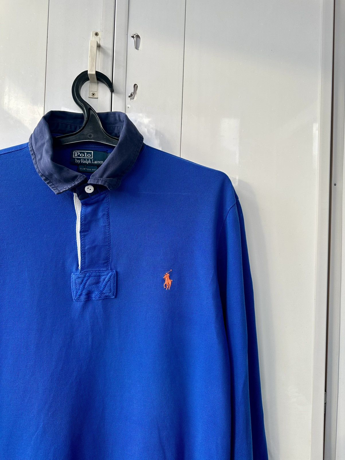 Polo Ralph Lauren Vintage Polo Ralph Lauren Sleeve Rugby Orange Logo Size US L / EU 52-54 / 3 - 4 Thumbnail