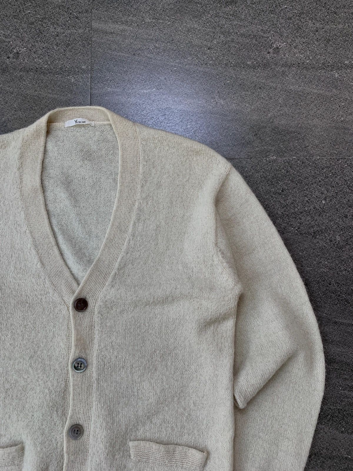 Yohji Yamamoto Ys for Men Mohair Cardigan Size US M / EU 48-50 / 2 - 3 Thumbnail