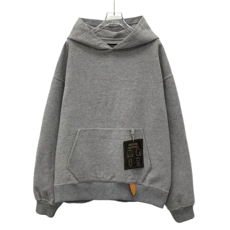 Louis Vuitton Louis Vuitton Gray Wool Men's Hoodie 0089 Size US L / EU 52-54 / 3 - 1 Thumbnail
