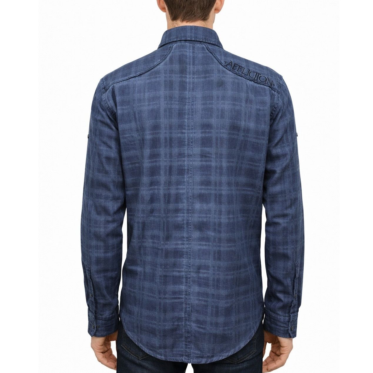 Affliction Affliction Black Premium Shirt Plaid Roll tab Sleeve 2Pocket Size US L / EU 52-54 / 3 - 3 Thumbnail