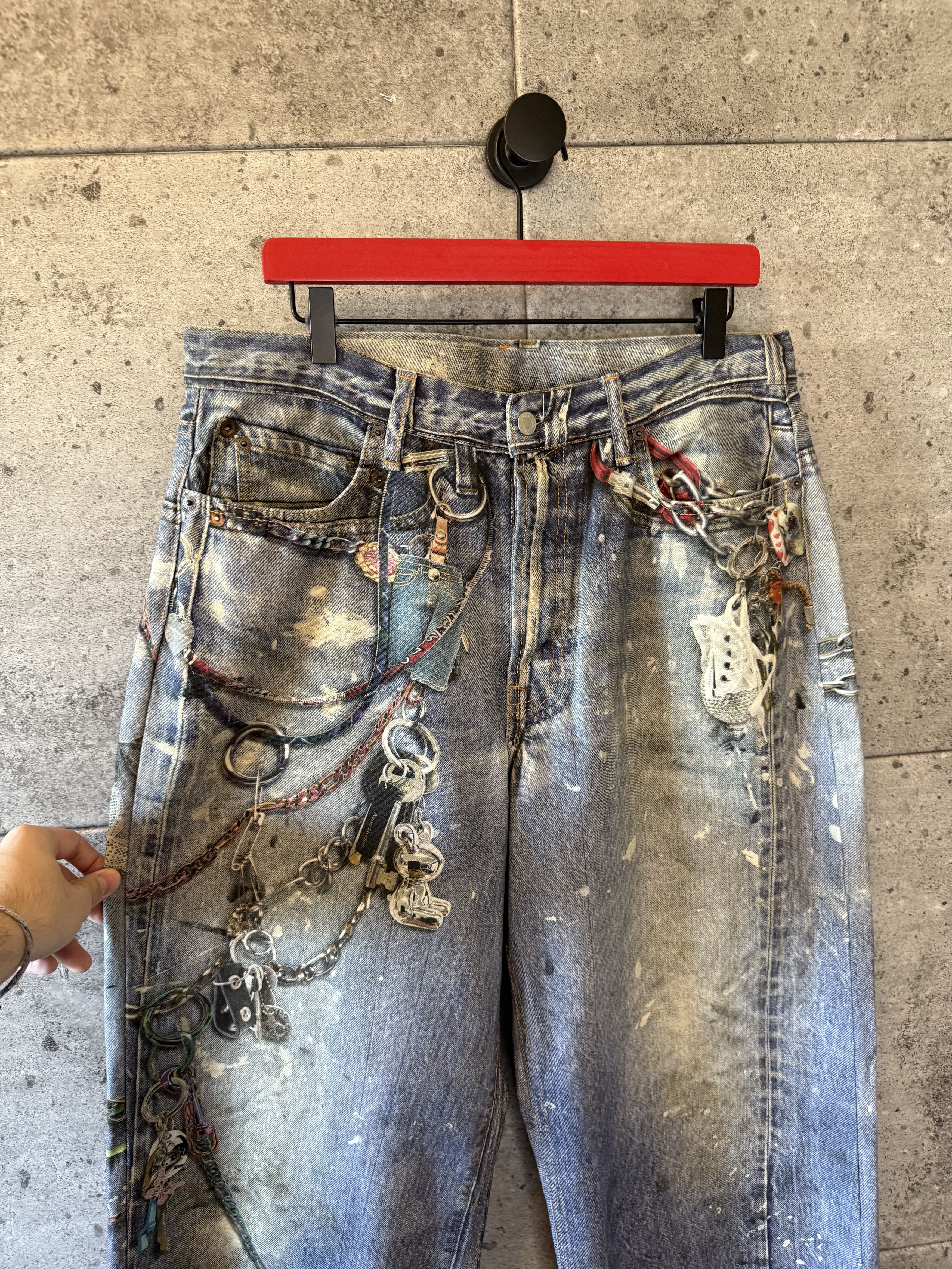 Acne Studios Acne studios trompe loeli key chain denim Size US 35 - 3 Thumbnail