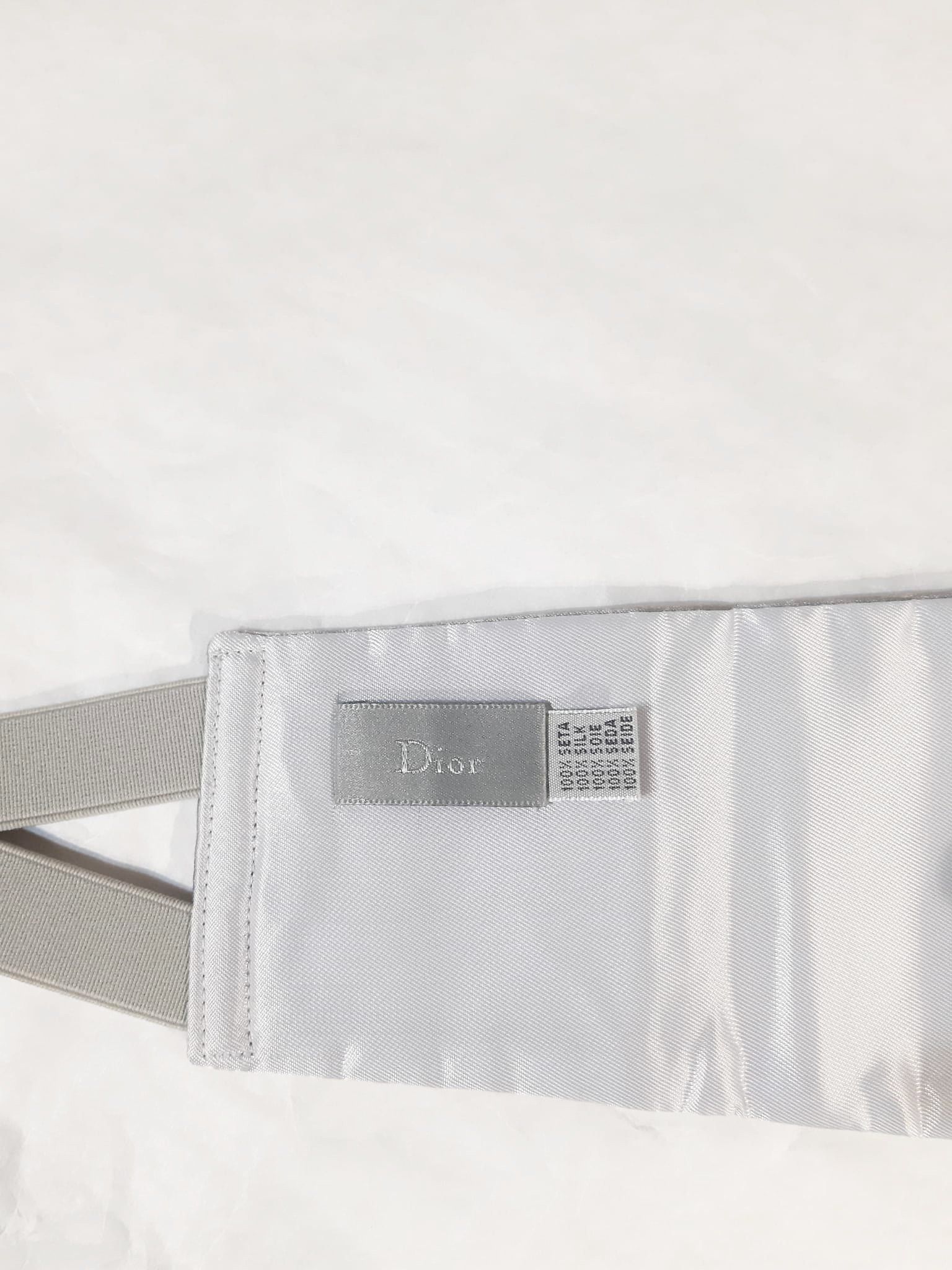 Dior × Hedi Slimane Dior Homme SS 2007 "We look good Together" Silk Cummerbund Size ONE SIZE - 4 Thumbnail