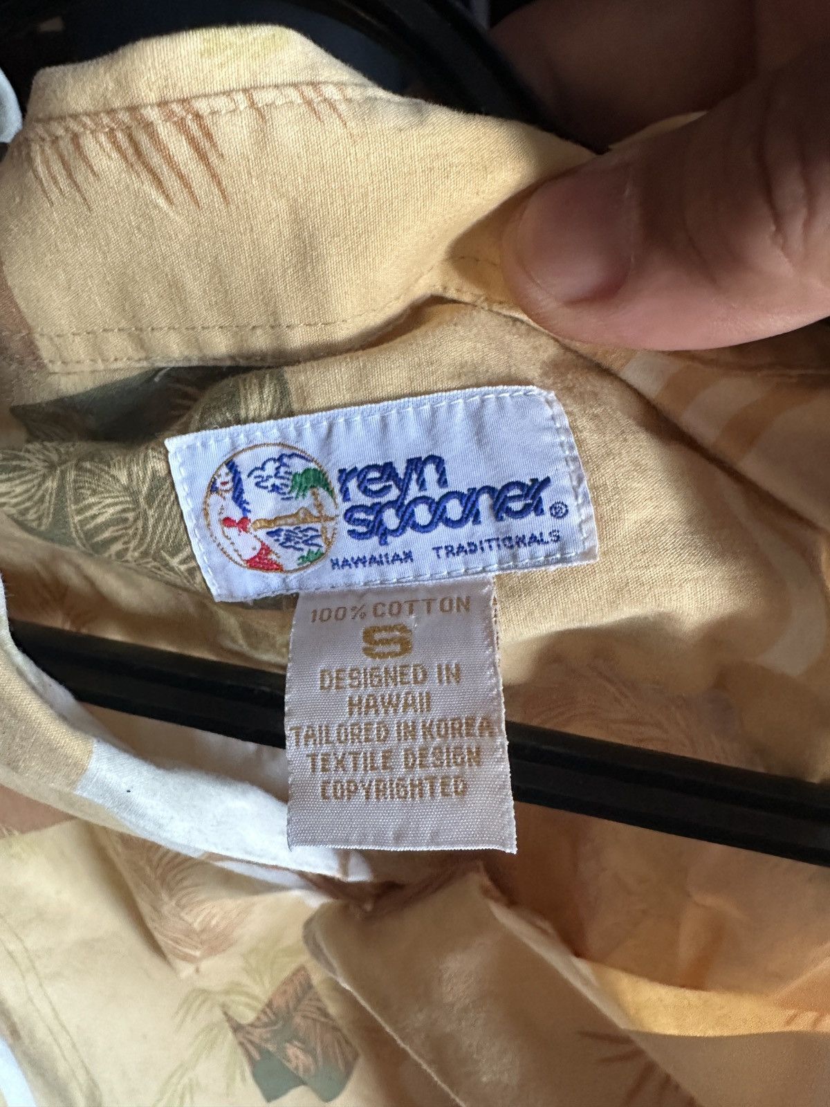 Reyn Spooner Reyn Spooner Yellow Full Button Hawaiian Print Men's S Size US L / EU 52-54 / 3 - 4 Thumbnail