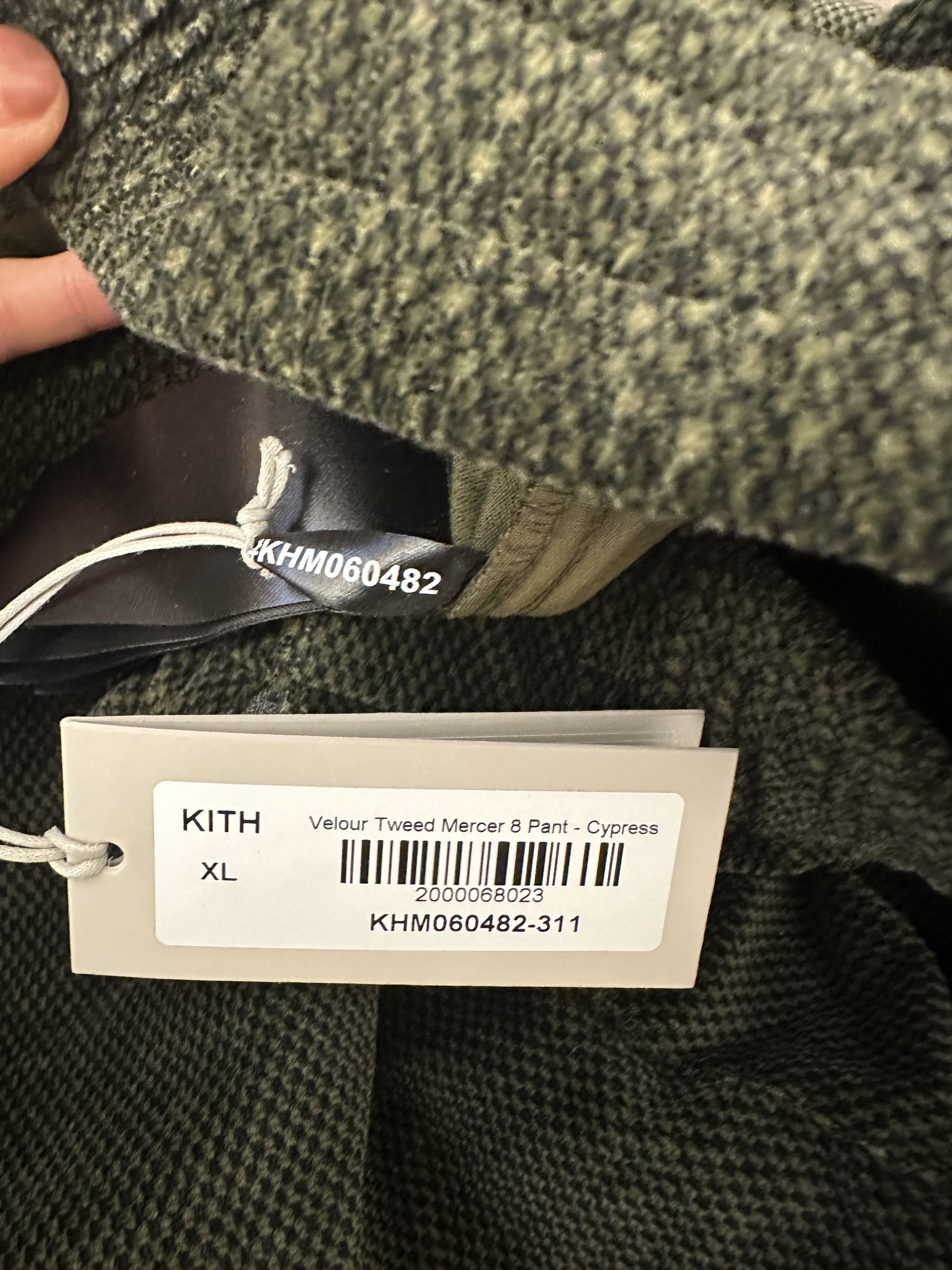 Kith Velour tweed mercer 8 pant - Cypress Size US 38 / EU 54 - 3 Thumbnail