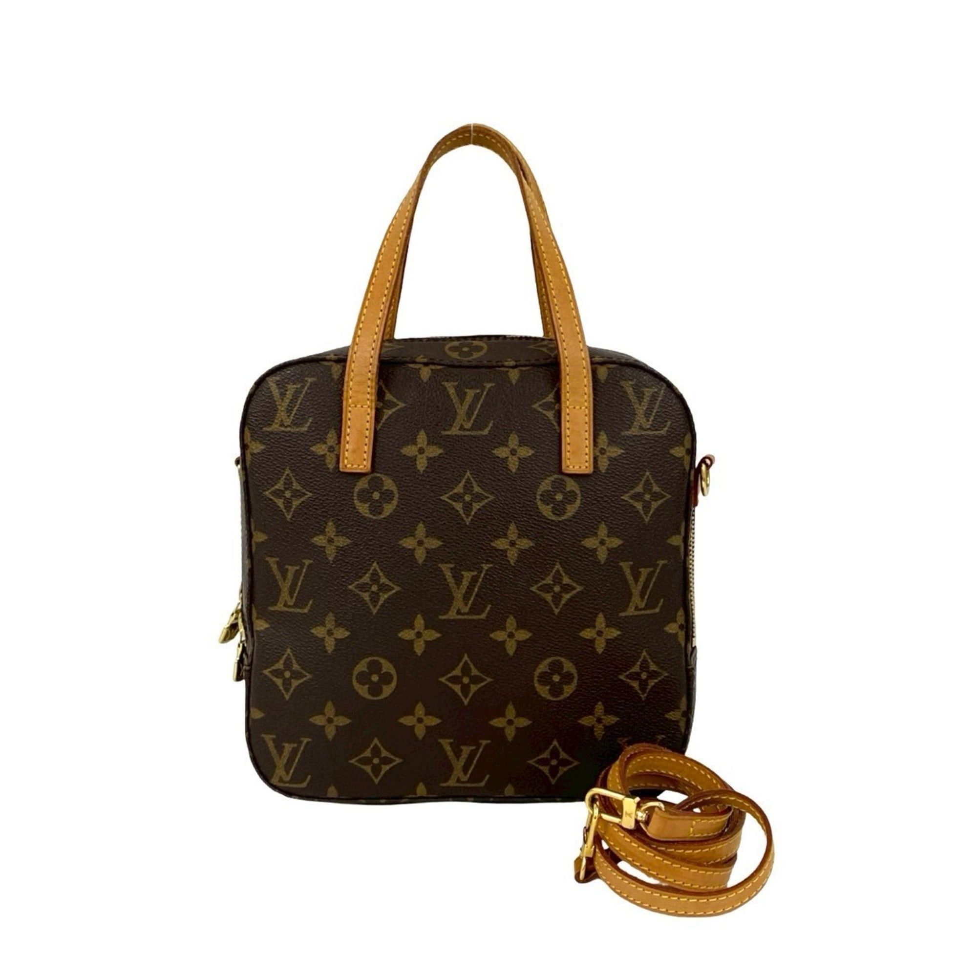 Louis Vuitton LOUIS VUITTON Spontini Monogram Leather 2-Way Handbag/Shoulder Bag, Brown, 40161 Size ONE SIZE - 1 Thumbnail