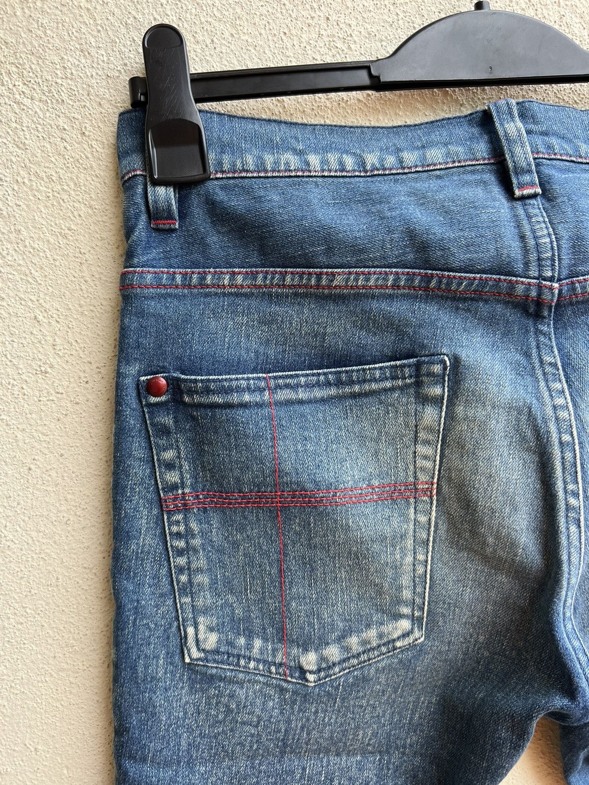 AKM 1 Piu 1 Uguale 3 Japan Muddy Denim Short Pant Size US 30 / EU 46 - 12 Thumbnail