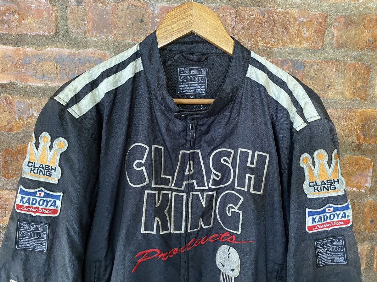 Japanese Brand × Kadoya Vtg Kadoya Clash King Skull Embroidered patches motorcycles Size US L / EU 52-54 / 3 - 4 Thumbnail