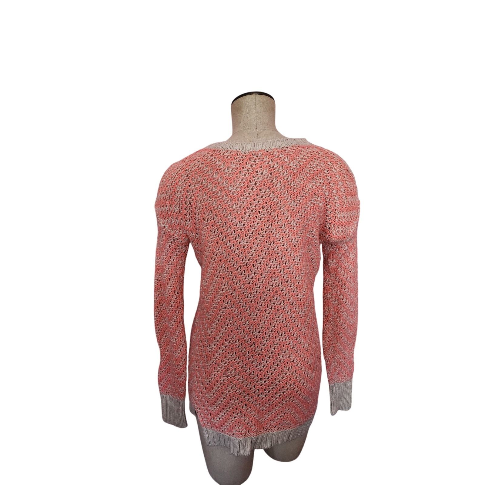 Aeropostale Aeropostale Orange And Cream sweater women Size Medium Size M / US 6-8 / IT 42-44 - 2 Thumbnail