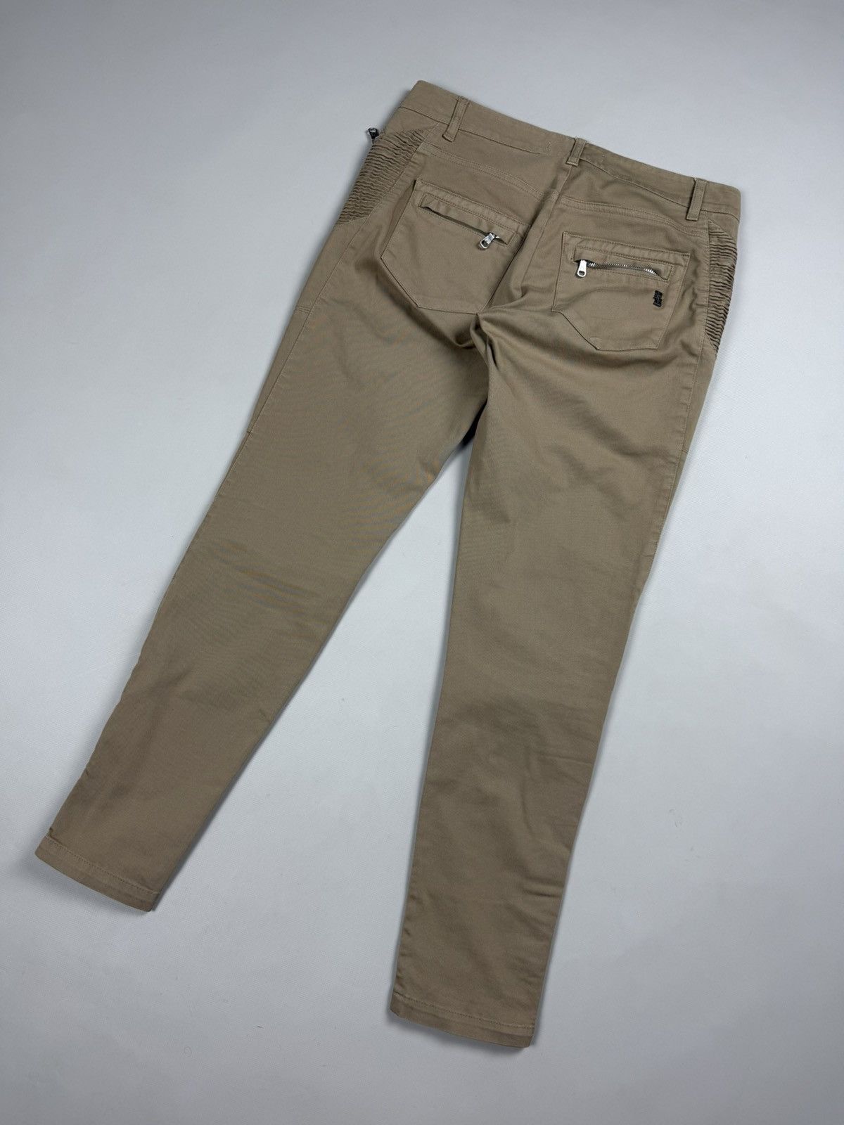 Pierre Balmain Pierre Balmain Ladies Ankle Zip Biker Chino Pants Trousers Size 28" / US 6 / IT 42 - 21 Thumbnail