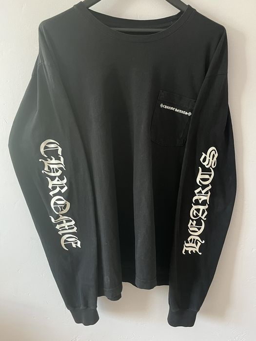 Chrome Hearts Chrome Hearts Tire Track Cemetery Cross Longsleeve | Grailed