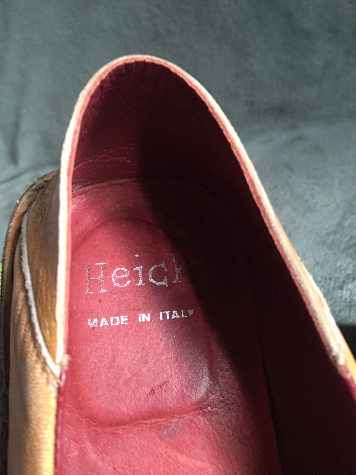 Designer Heich Italy Light Brown Leather Men’s Loafers Shoes EU 40 Size US 7 / EU 40 - 7 Thumbnail