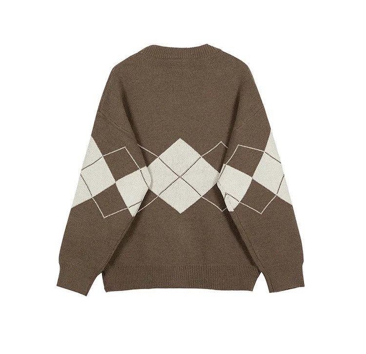 Other Argyle Knit Cardigan Sweater Pullover Size US M / EU 48-50 / 2 - 2 Thumbnail