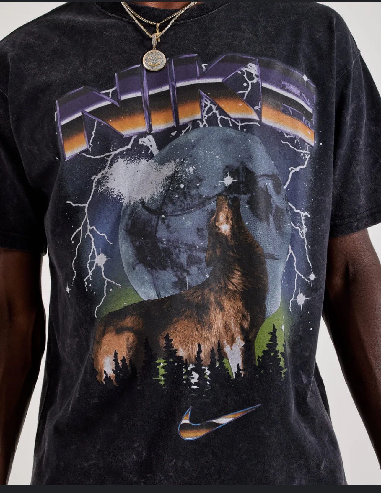Nike Nike vintage look wolf tee IF0457-010 Size US S / EU 44-46 / 1 - 1 Preview