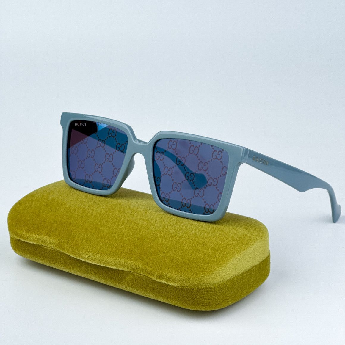 Gucci NEW Gucci GG1540S 003 Men Square 55mm Sunglasses GG 1540S Size ONE SIZE - 1 Thumbnail