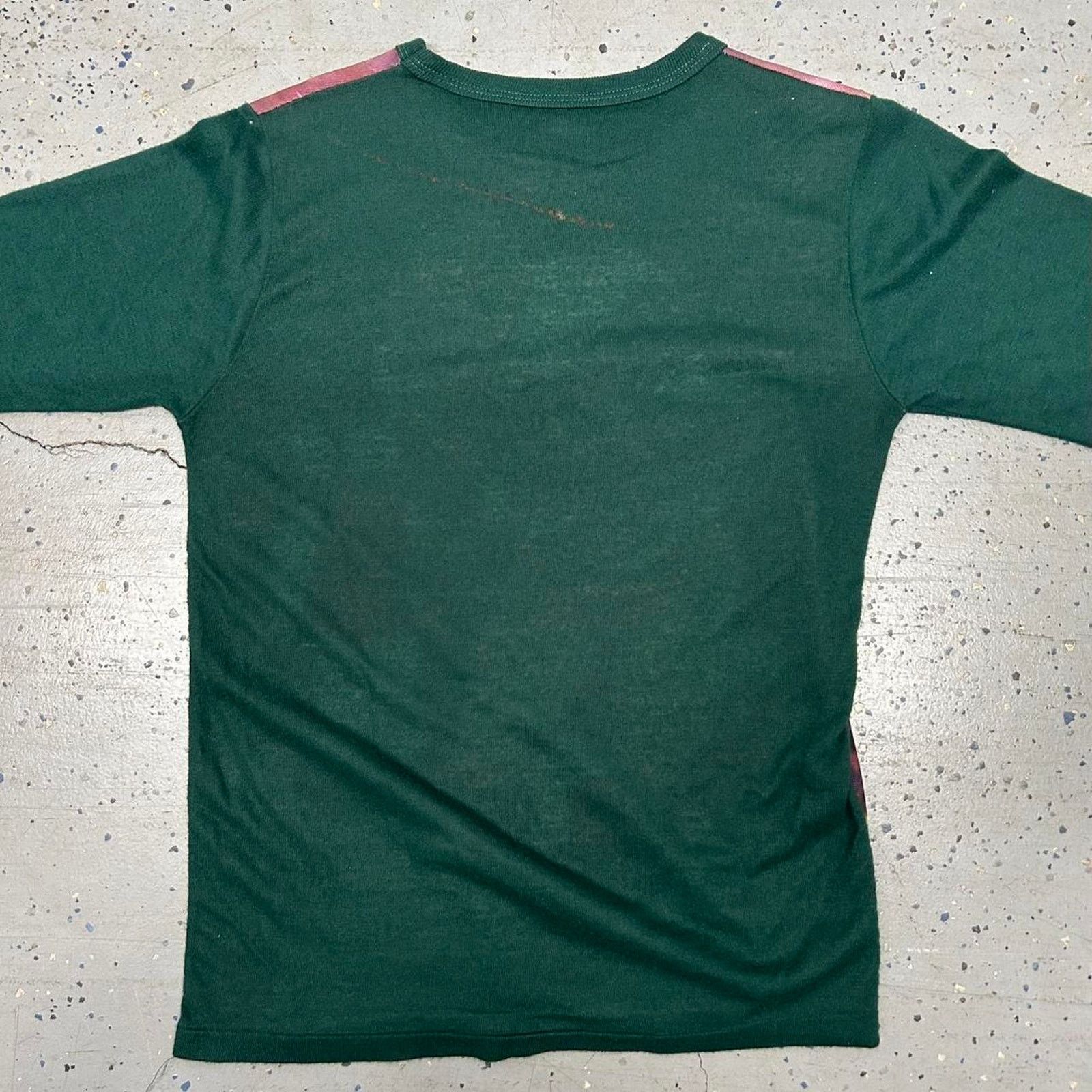 Other VTG 70s Green and yellow Football long sleeve t-shirt Size S / US 4 / IT 40 - 6 Thumbnail
