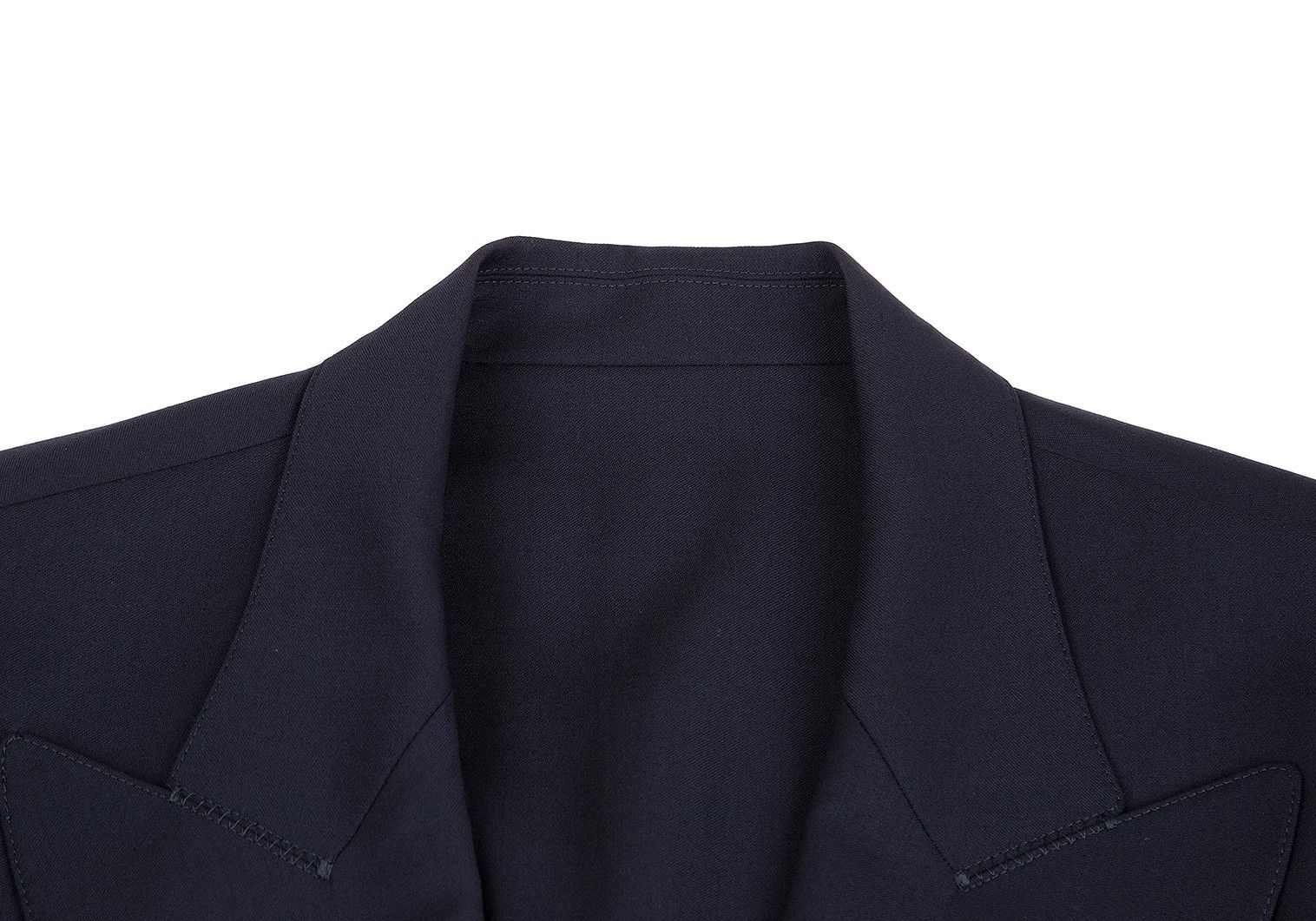 Jean Paul Gaultier Wool Peak Lapel Double Jacket in Navy, Size M Size US M / EU 48-50 / 2 - 3 Thumbnail