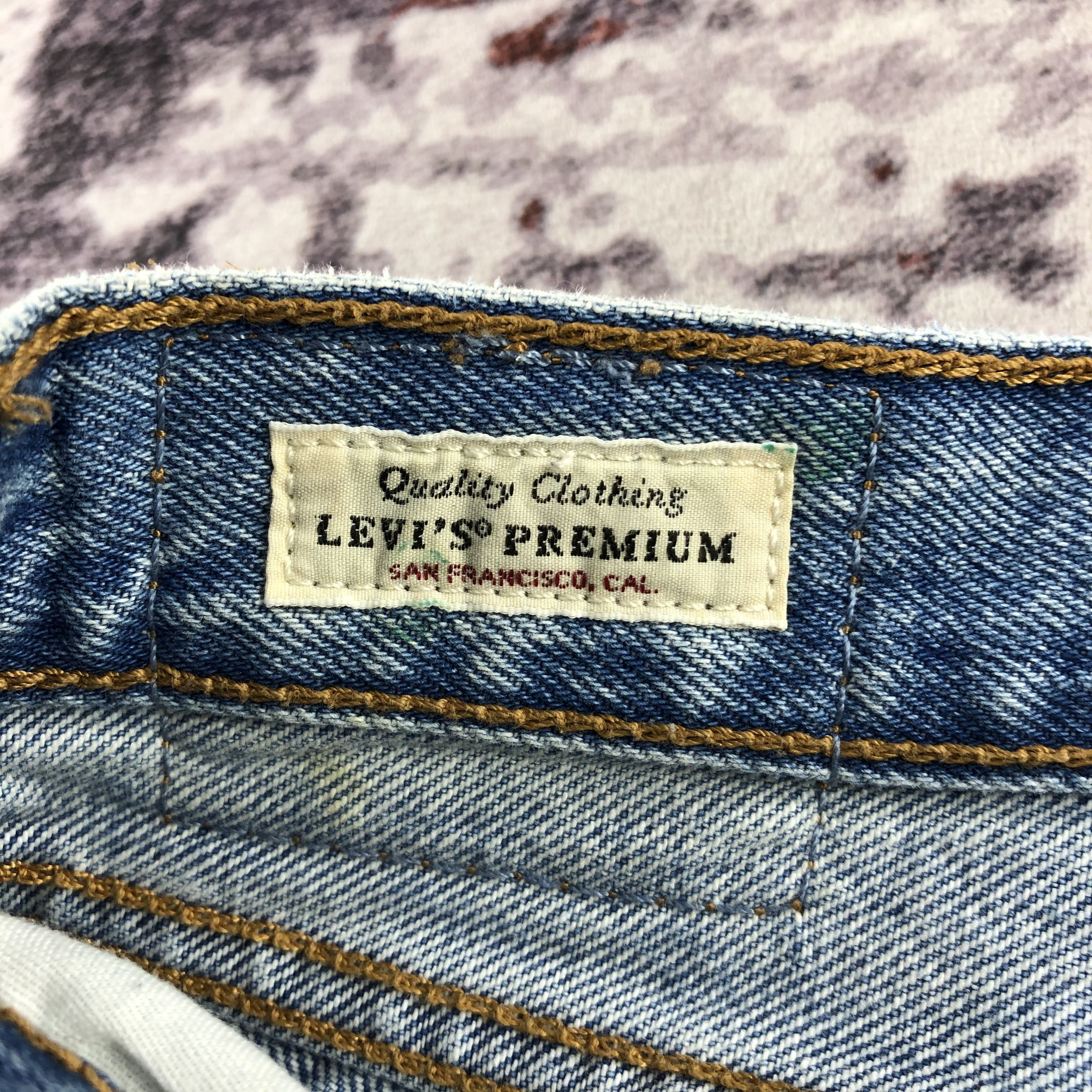 Levi's Vintage Blue Wash Levis 501 Jeans-JM3092 Size 29" - 16 Thumbnail