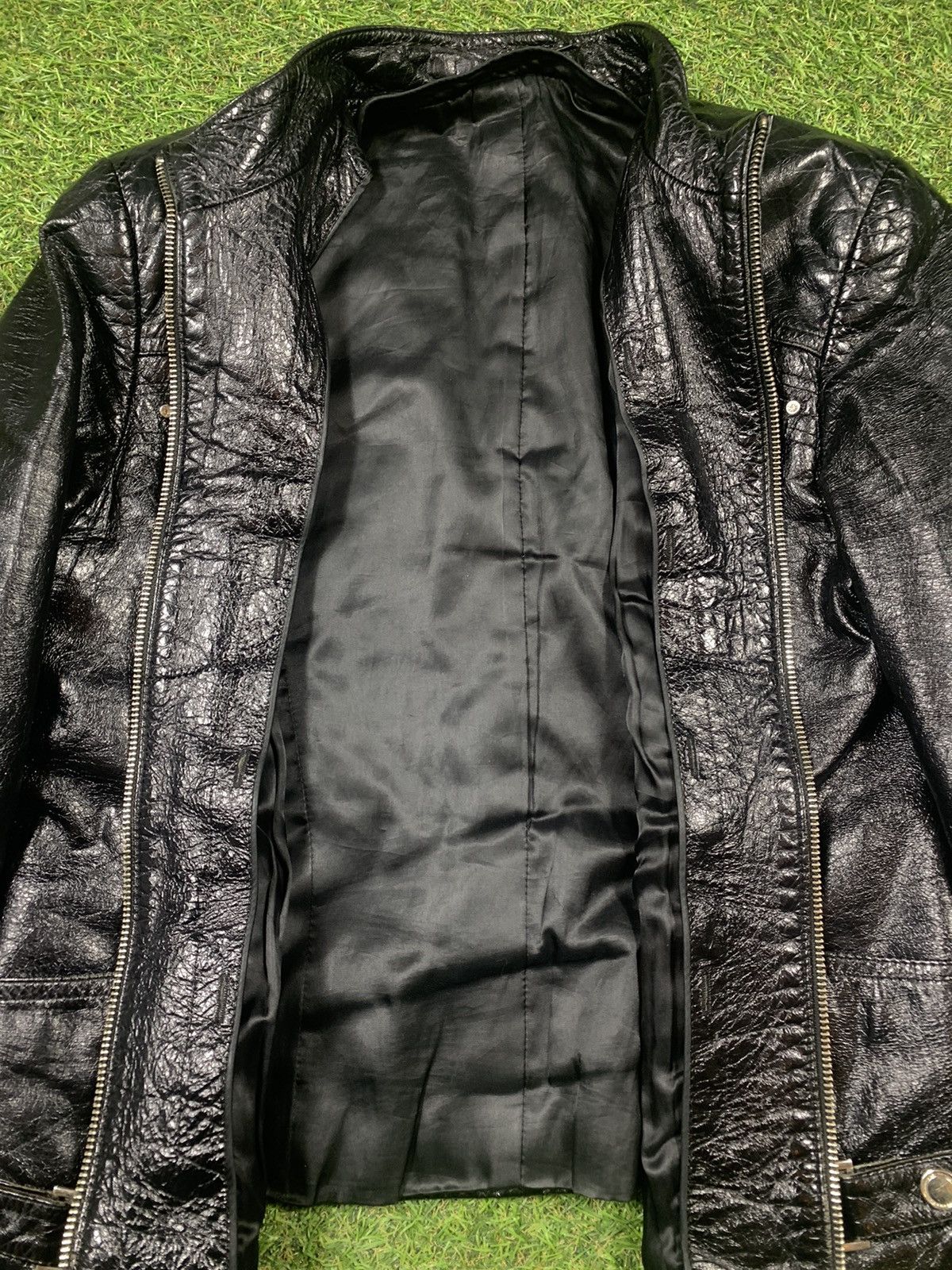 Genuine Leather × Vintage Vintage Y2K Leather jacket streetwear style Size S / US 4 / IT 40 - 4 Thumbnail