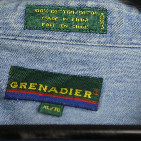 Vintage Vintage Grenadier Denim Light Blue Collared 80s Shirt Size US M / EU 48-50 / 2 - 3 Thumbnail