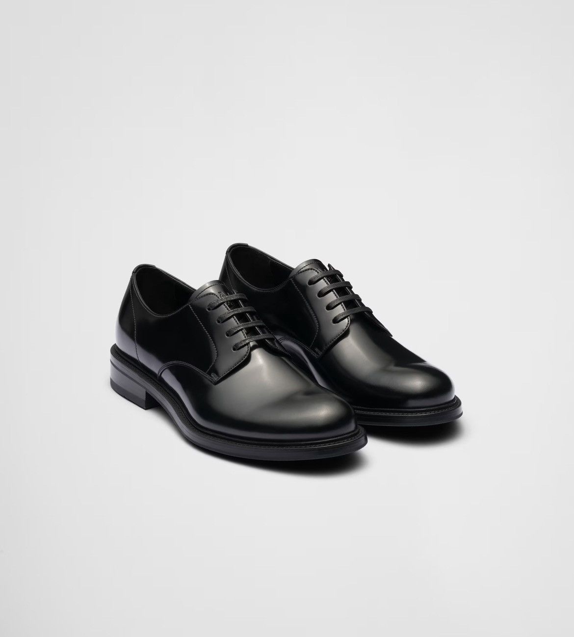 Prada Prada brushed leather lace-up Derby Size US 10 / EU 43 - 1 Thumbnail