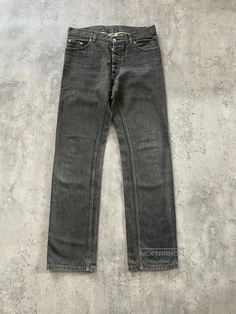 Helmut Lang Helmut Lang Gray Black Raw Denim Jeans. Size US 33 - 1 Thumbnail