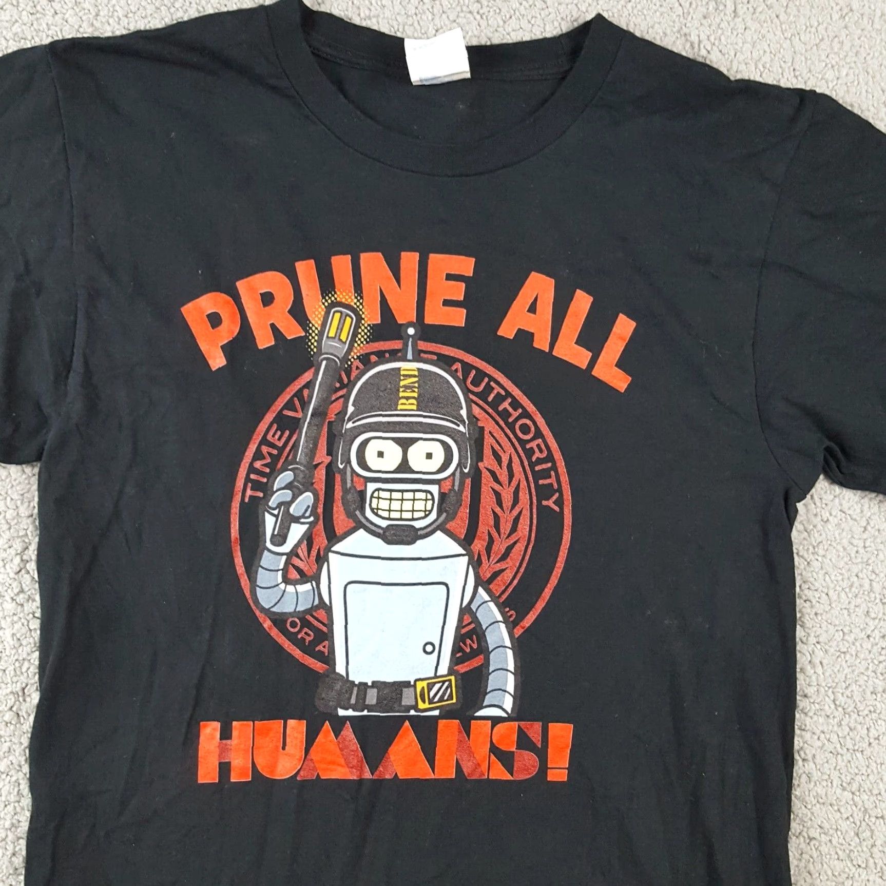Port & Company VINTAGE Futurama Bender T-Shirt Men Small Retro Cartoon TV 00s 90s Y2K Outdoor Cotton Size US S / EU 44-46 / 1 - 2 Thumbnail