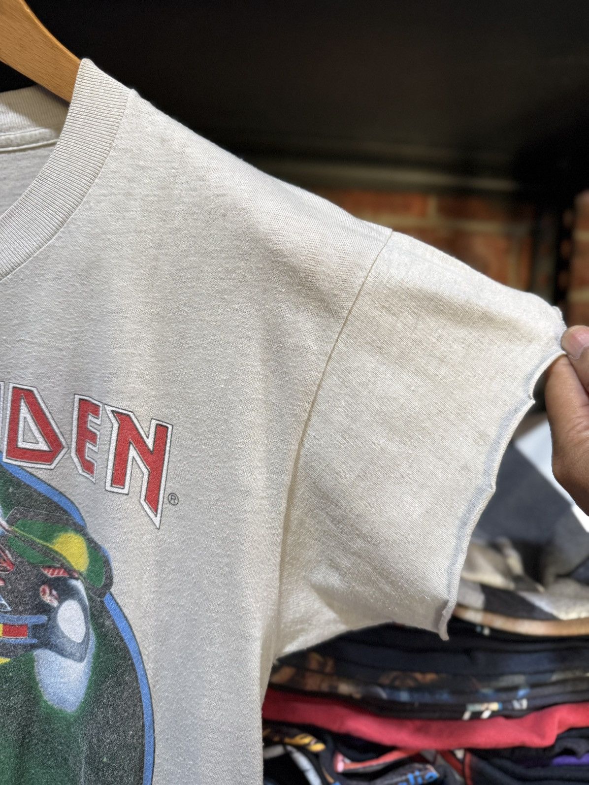 Band Tees Vintage 80s Iron Maiden Eddie Lives Tour Tank Top Tee Size US L / EU 52-54 / 3 - 9 Thumbnail