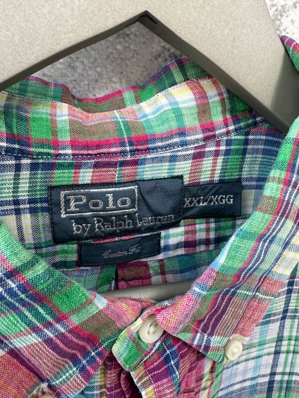 Linea Polo Ralph Lauren Vintage 100% Linen Shirt Plaid Size US XL / EU 56 / 4 - 9 Thumbnail