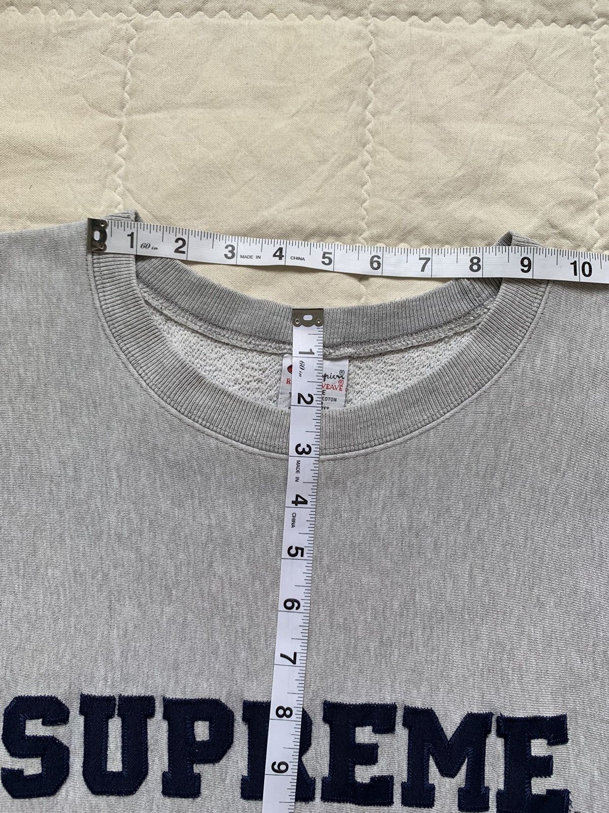 Supreme Vintage 90s Supreme x Champion Reverse Weave Sweatshirt Size US L / EU 52-54 / 3 - 17 Thumbnail
