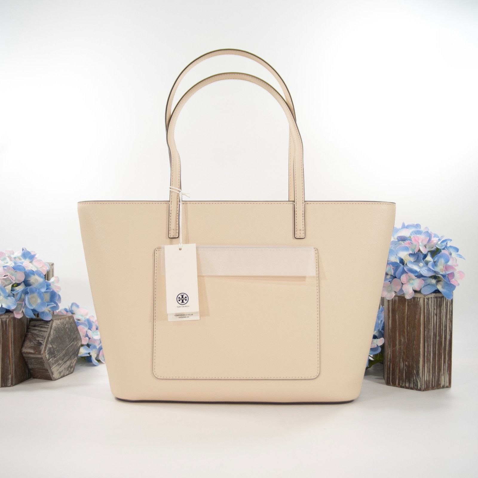 Tory Burch Tory Burch Robinson Brie Saffiano Leather Small Tote Bag NWT Size ONE SIZE - 4 Thumbnail