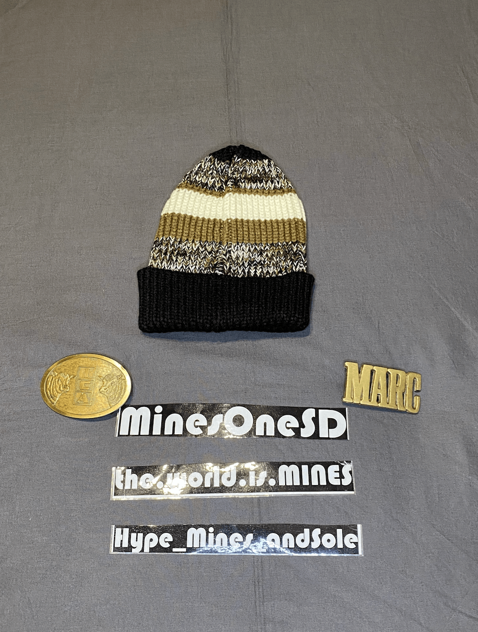 Supreme NWT Supreme Mixed Stripe Beanie - Black Size ONE SIZE - 3 Thumbnail