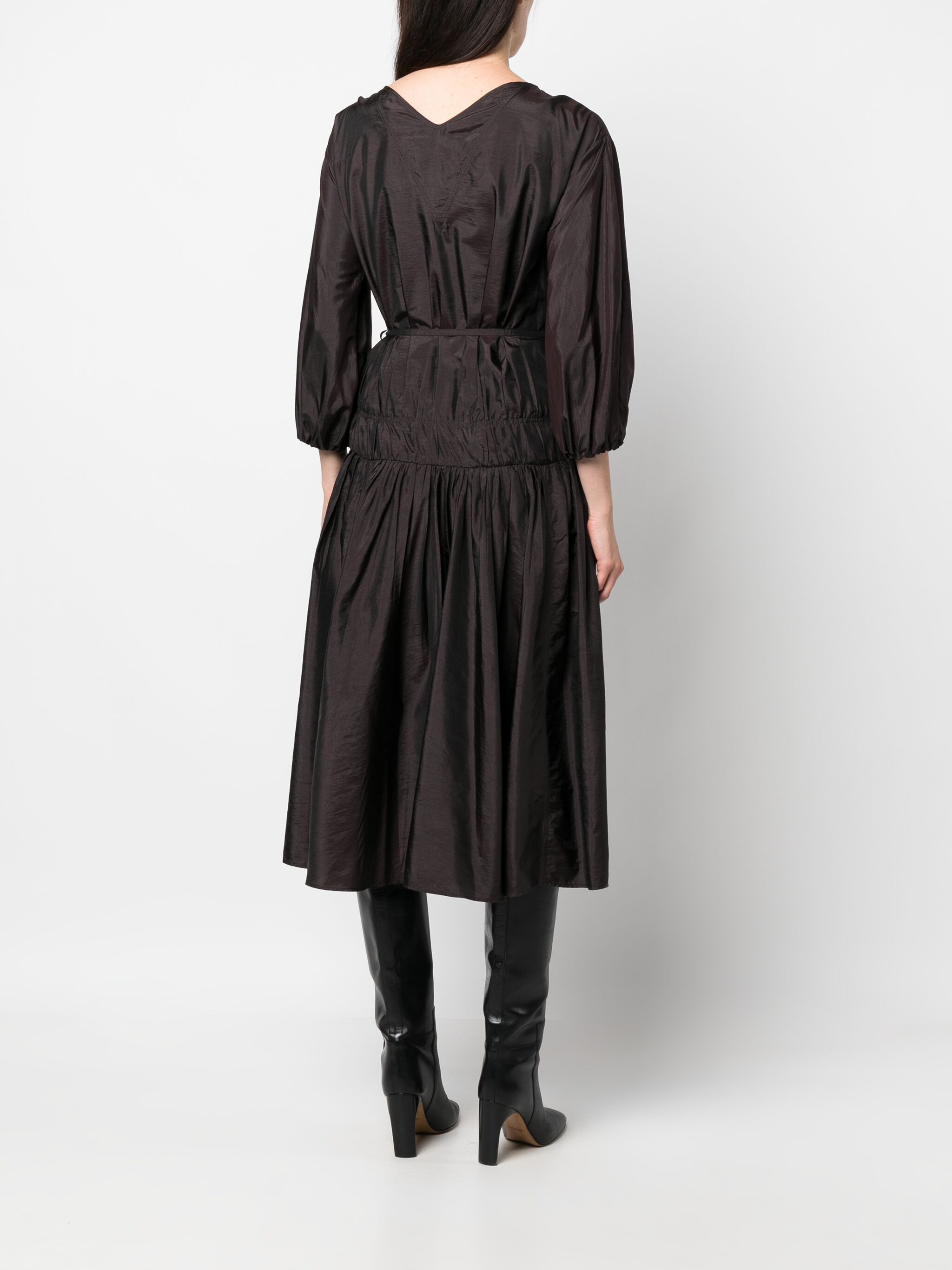 Jil Sander o1loc1c1124 Dress in Black Size XL / US 12-14 / IT 48-50 - 4 Thumbnail