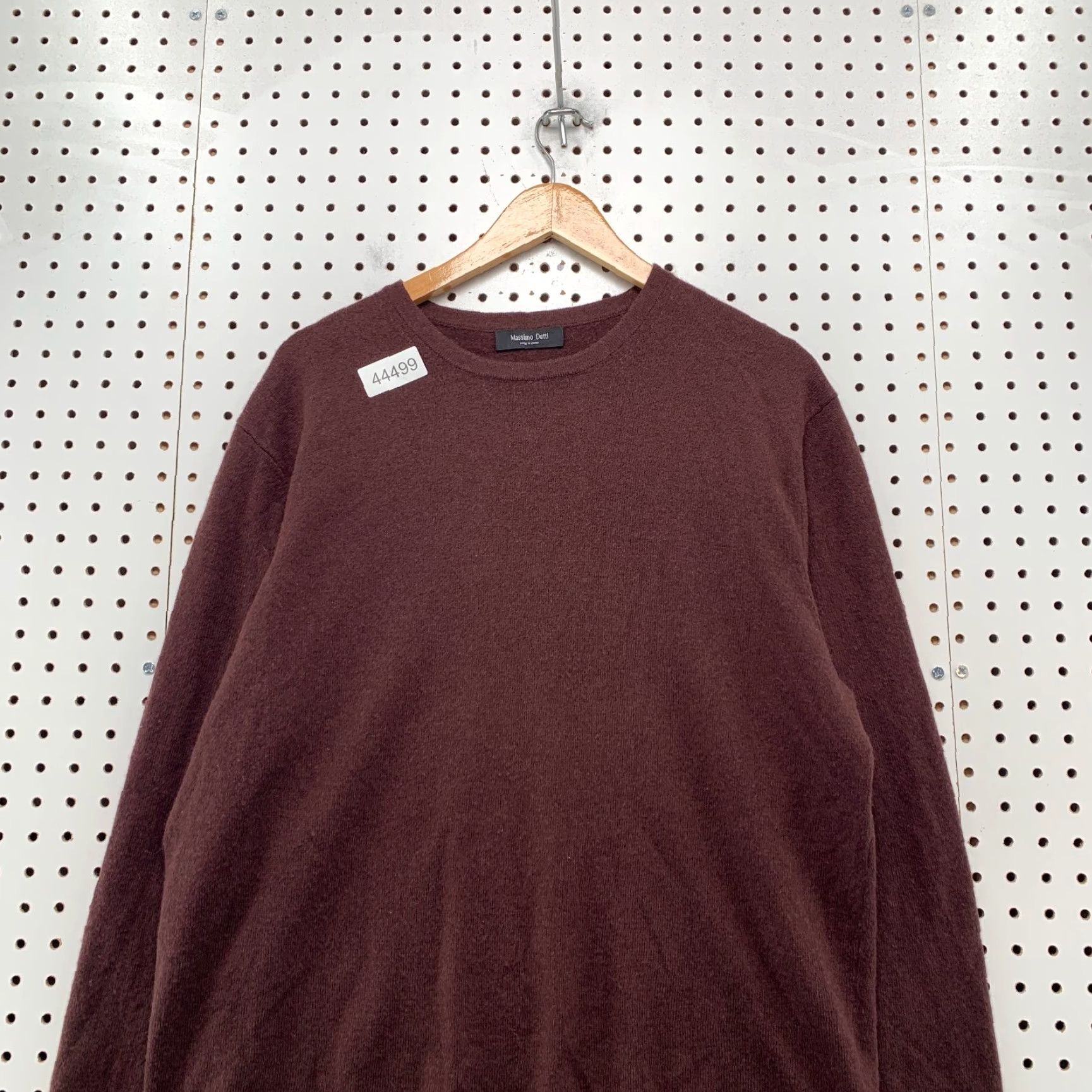 Massimo Dutti Massimo Dutti Wool Sweater Mens Large Brown Yak Blend Crew Neck Pullover Knit Logo Winter Mens Size US L / EU 52-54 / 3 - 2 Thumbnail