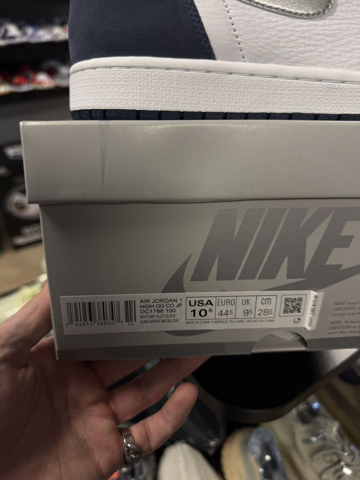 Jordan Brand × Nike Jordan 1 CO JP Midnight Navy Blue Size 10.5 (NEW) Size US 10.5 / EU 43-44 - 13 Thumbnail
