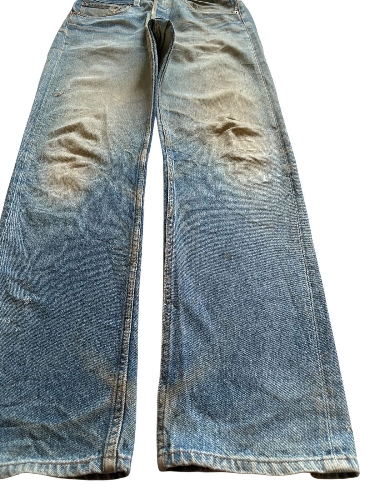LVC × Levi's × Levi's Vintage Clothing Vintage 90s Levis 501 Mud Wash Distress Rip Loose Jean Size US 31 - 7 Thumbnail