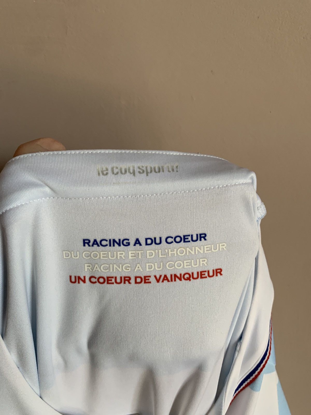 Le Coq Sportif Racing Metro 92 Rugby Union Shirt Le Coq Sportif Jersey Sz L Size US L / EU 52-54 / 3 - 8 Thumbnail
