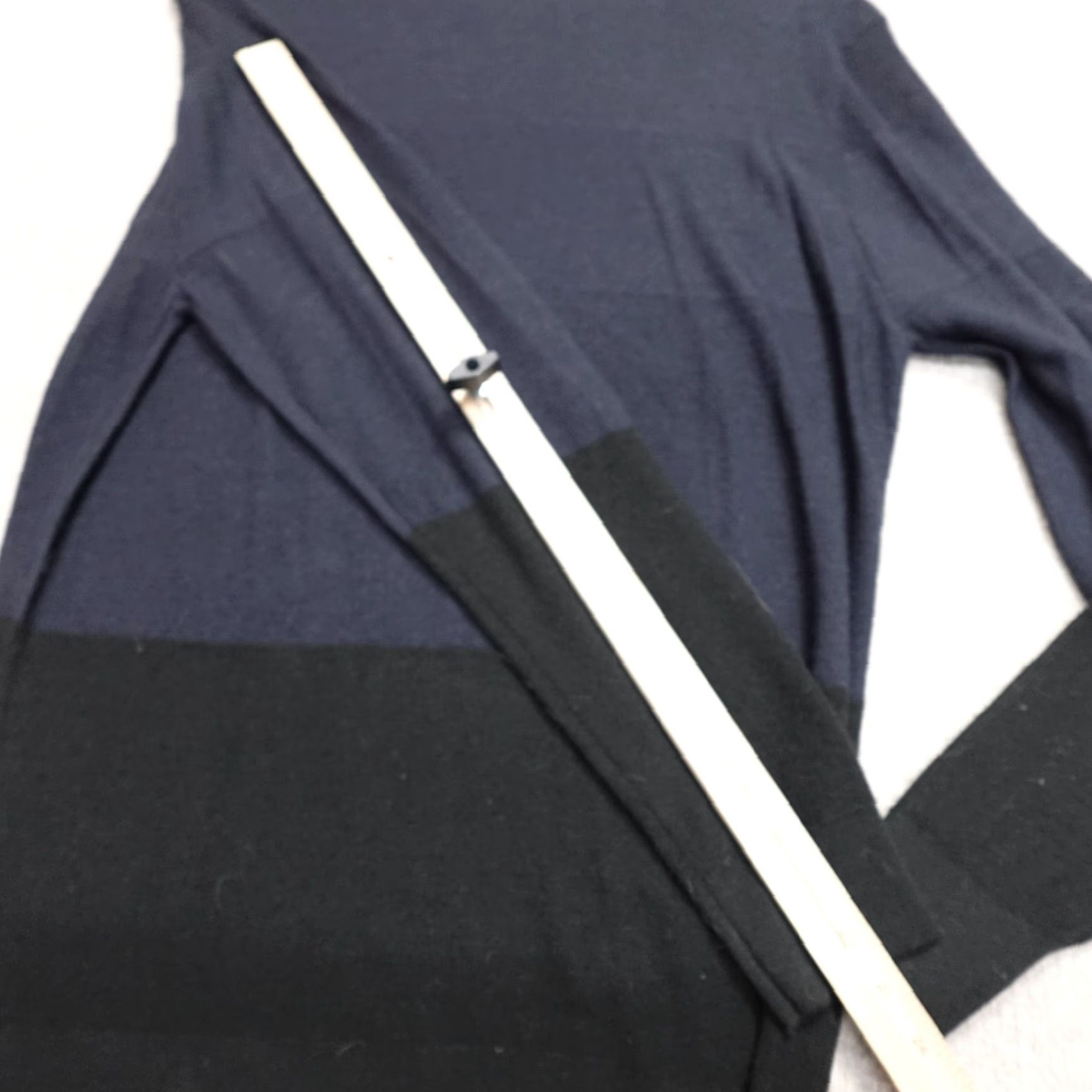 Karl Lagerfeld Karl Lagerfeld Womens Sweater L Blue Wool Blend Turtleneck Colorblock Pullover Long Sleeve Size L / US 10 / IT 46 - 5 Thumbnail