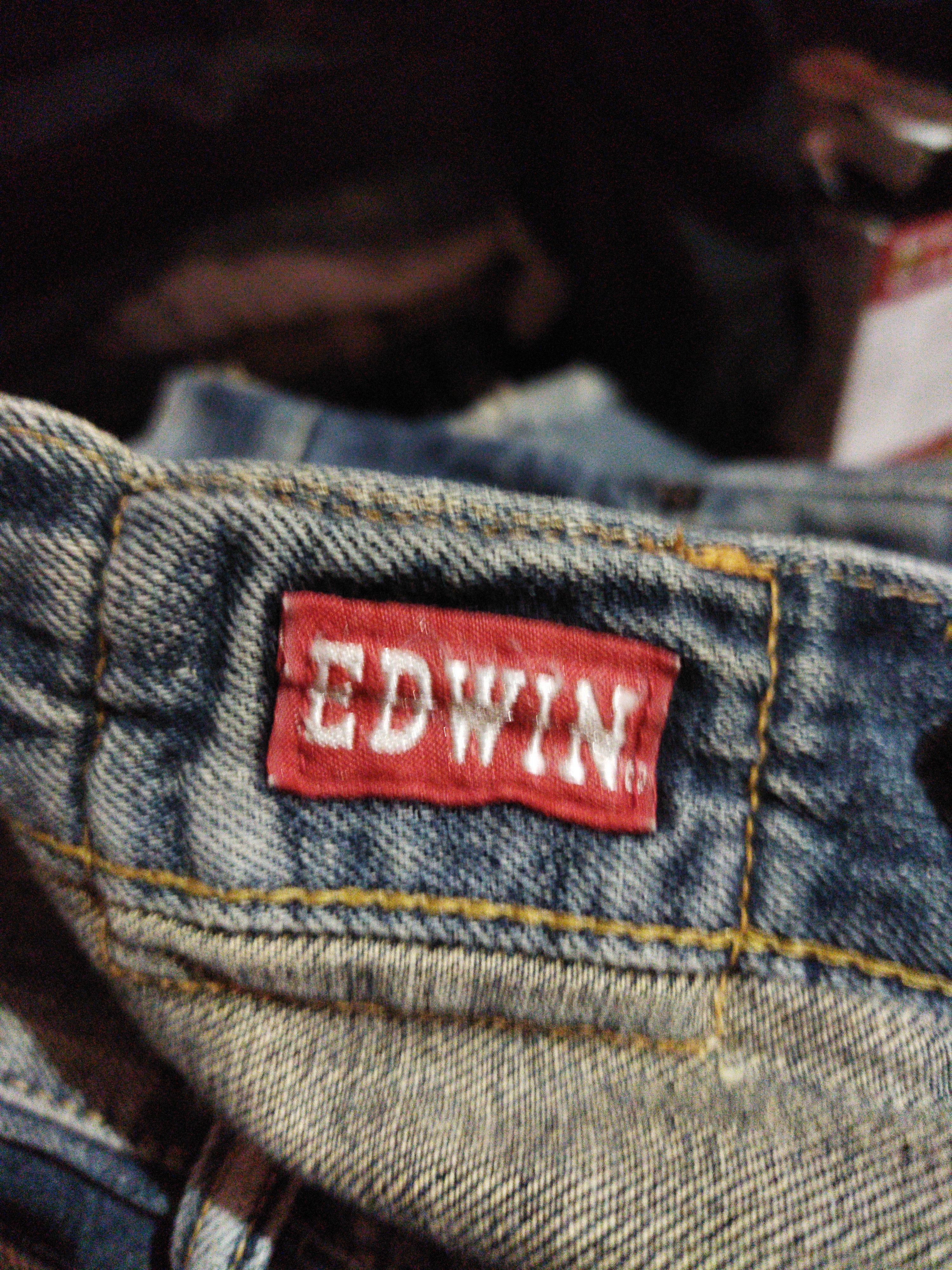 Edwin × Vintage VINTAGE EDWIN DISTRESSED FADED BLUE JEANS PANTS Size US 42 / EU 58 - 12 Thumbnail