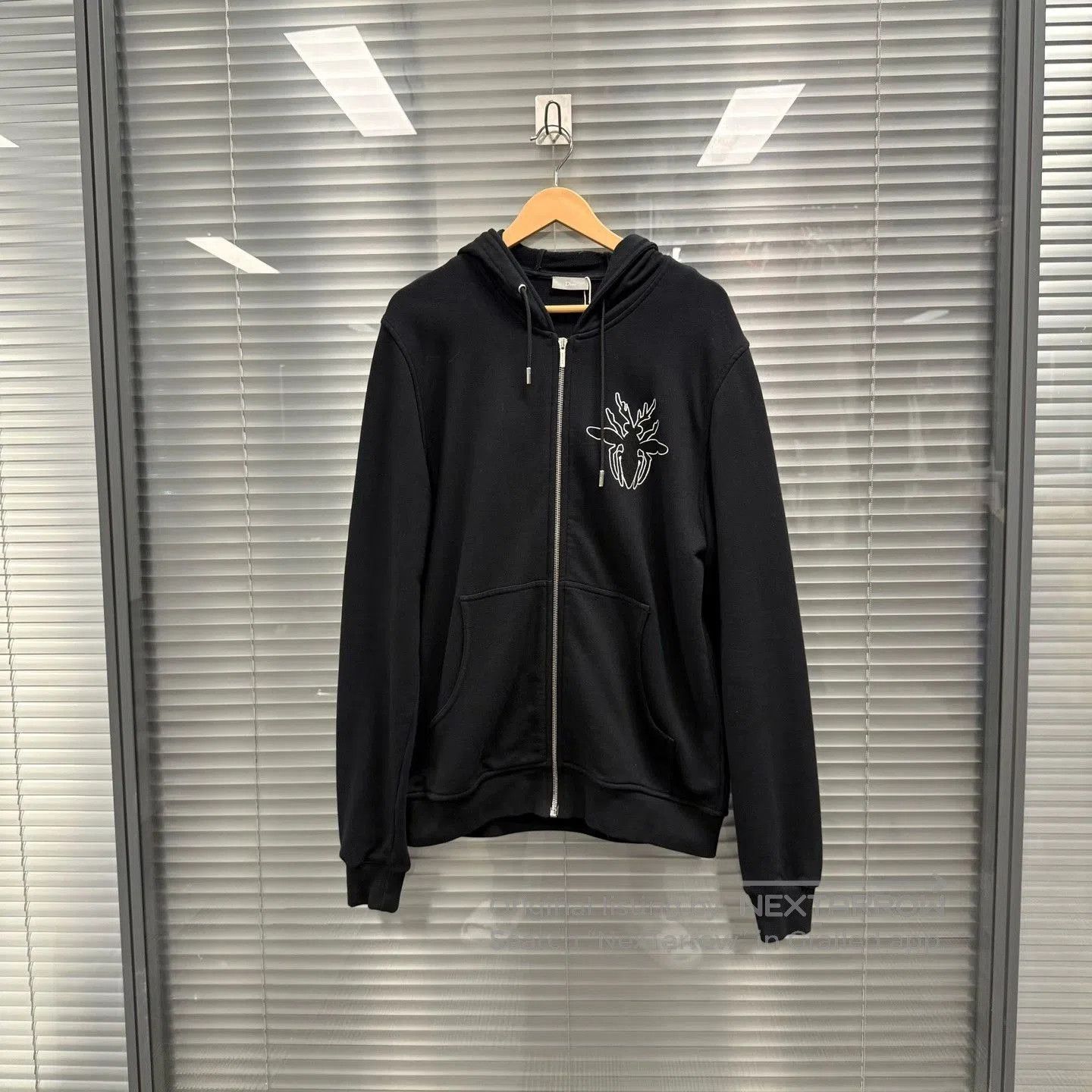 Dior Dior Black Zip-Up Jacket with Logo. Size US XL / EU 56 / 4 - 1 Thumbnail
