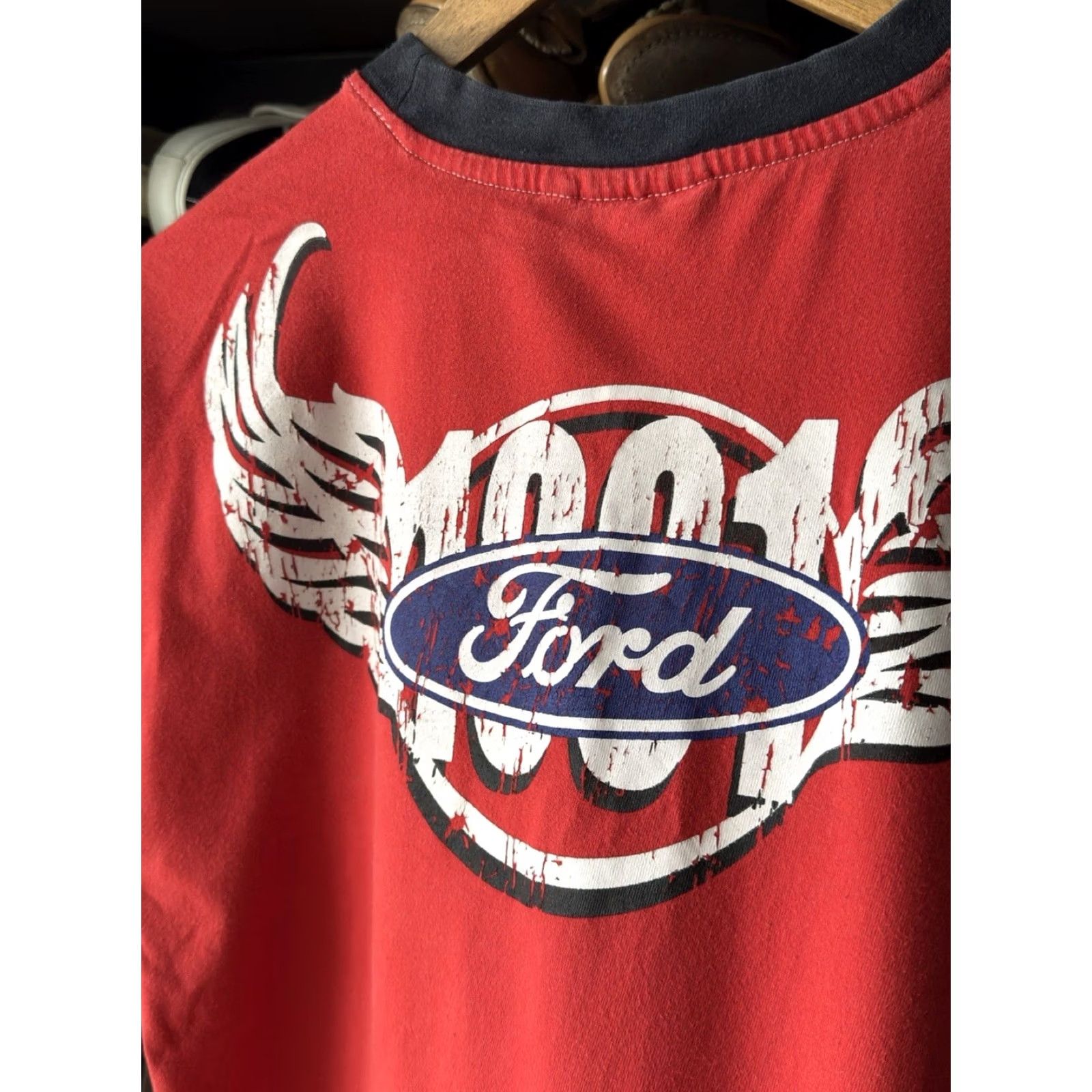 Ford VINTAGE Ford Racing T-Shirt Men's M Red Logo 90s Car Racing Mes Mens Size US M / EU 48-50 / 2 - 5 Thumbnail