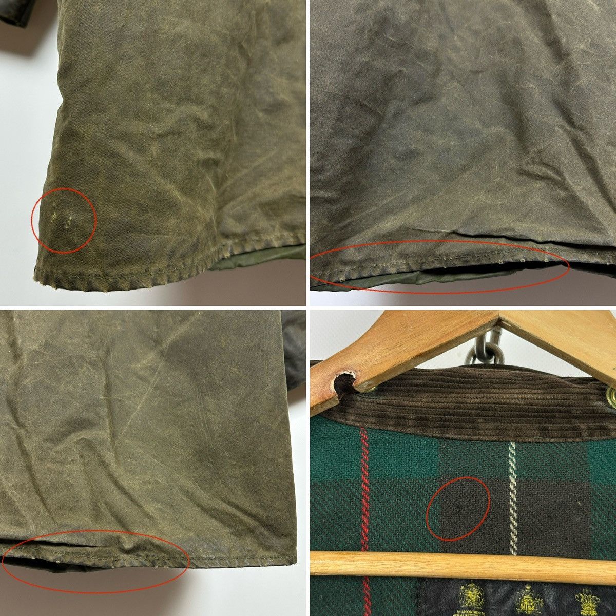 Barbour Vintage Barbour Northumbria Olive Green Waxed Coat Jacket Size US XL / EU 56 / 4 - 25 Thumbnail